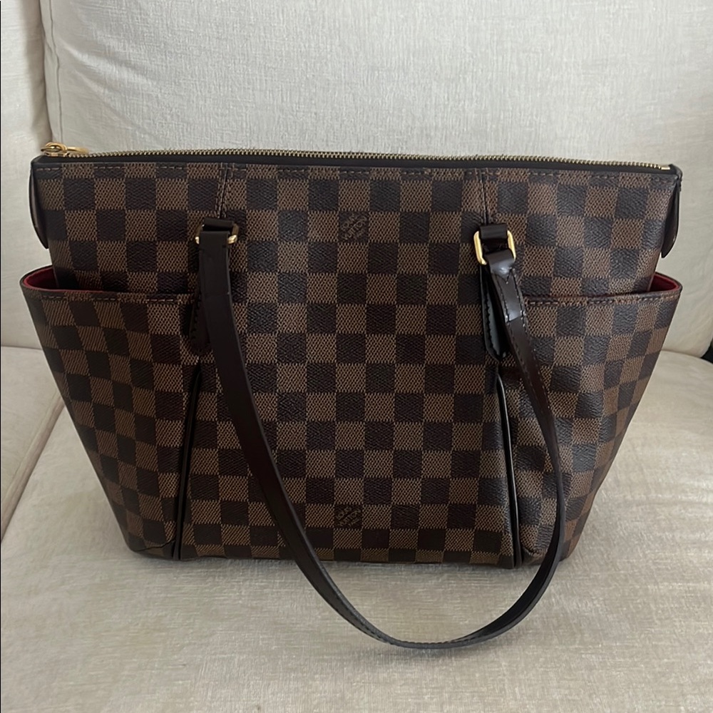 Louis Vuitton Brown Damier Ebene Tote Bag
